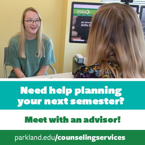 See your advisor for help planning your next semester!