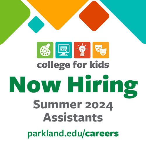 Now hiring College for Kids assistants for summer