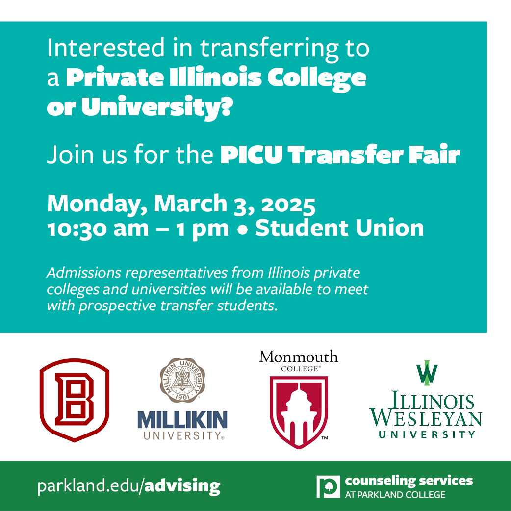 Private University Transfer Day March 3, 10:30–1, Student Union 