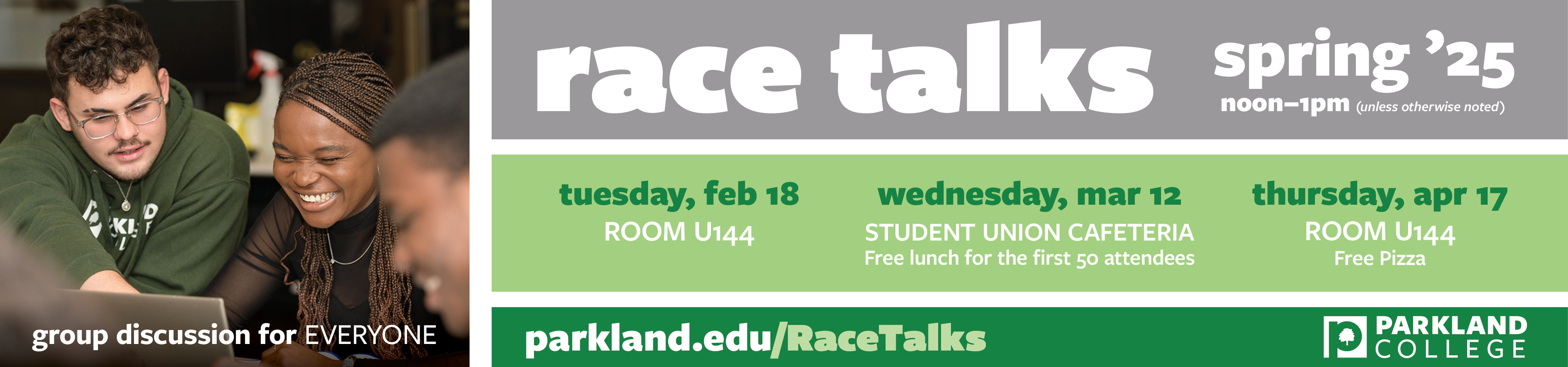 Race Talks Feb 18, Mar 12, April 17