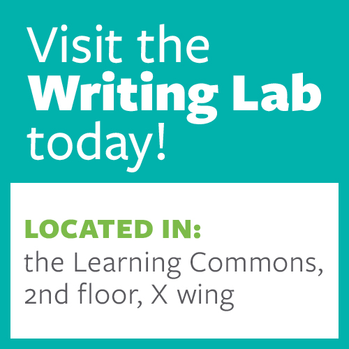 Visit the Writing Lab in the Learning Commons