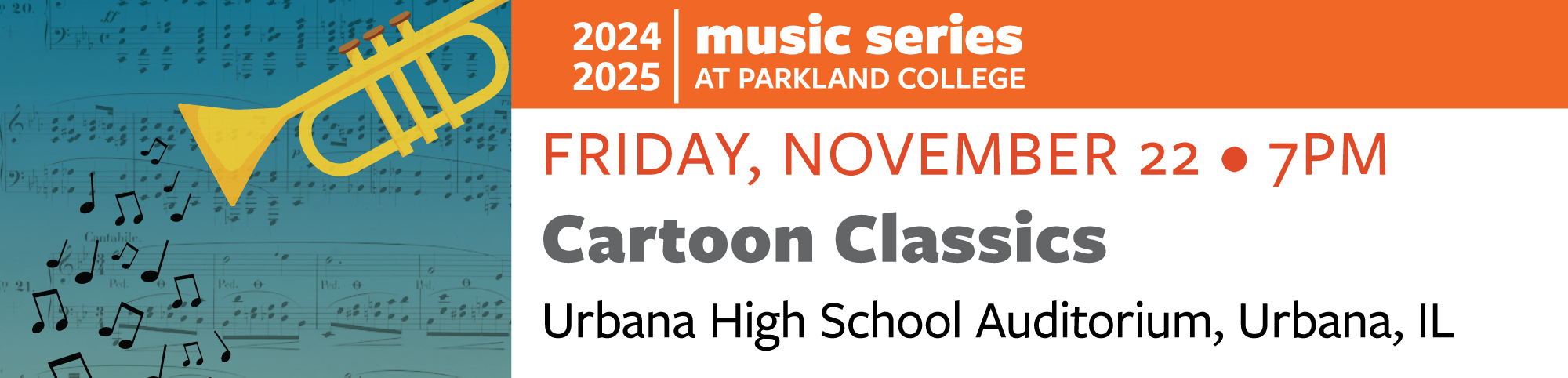 Cartoon Classics Concert November 22 at Urbana High School