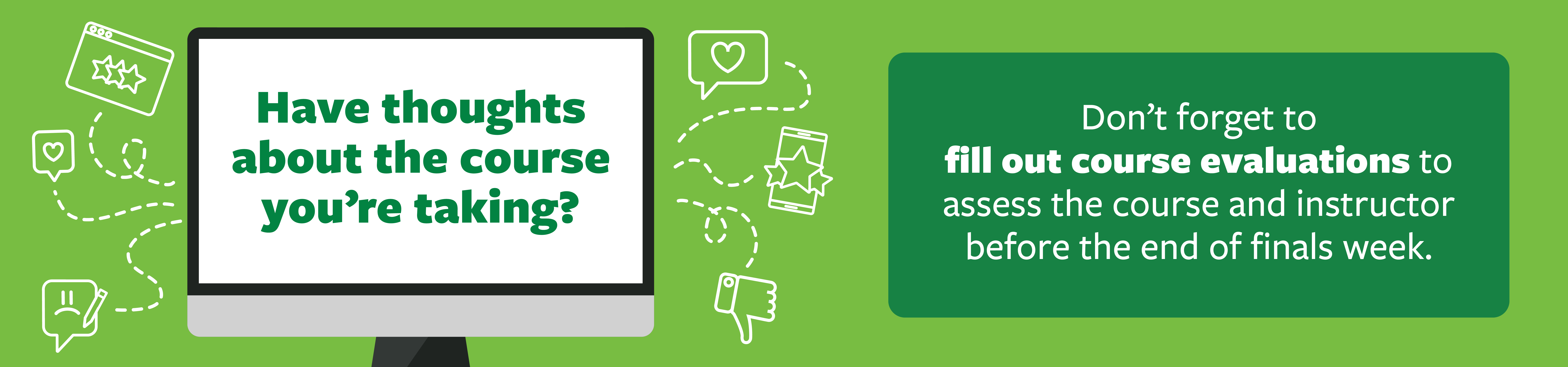 Course Evaluation Banner