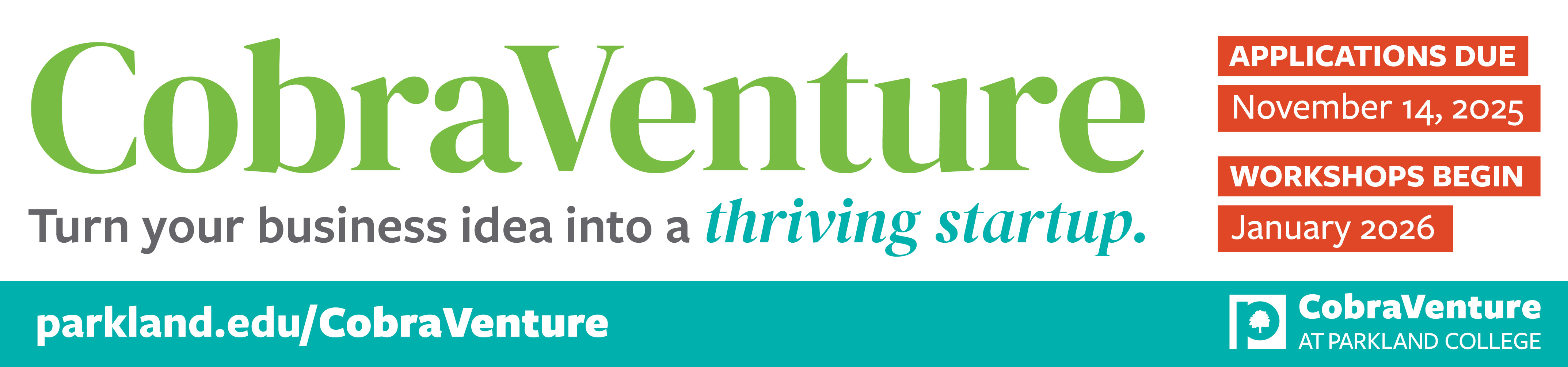 Turn your business idea into a thriving startup! Applications due November 14, 2025